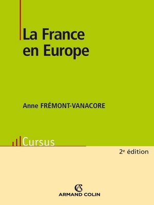 cover image of La France en Europe